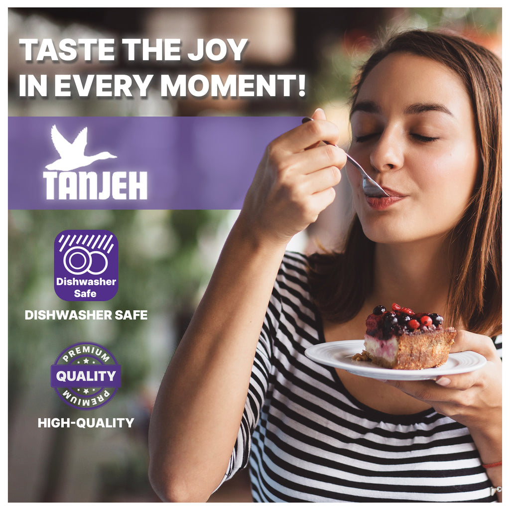 24-Piece Forged Stainless Steel Silverware Set for 6, Mirror Polished Kitchen Cutlery Set with Forks, Knives, Spoons and Teaspoons, Flatware for Home and restaurant, Gift for Family and Friends